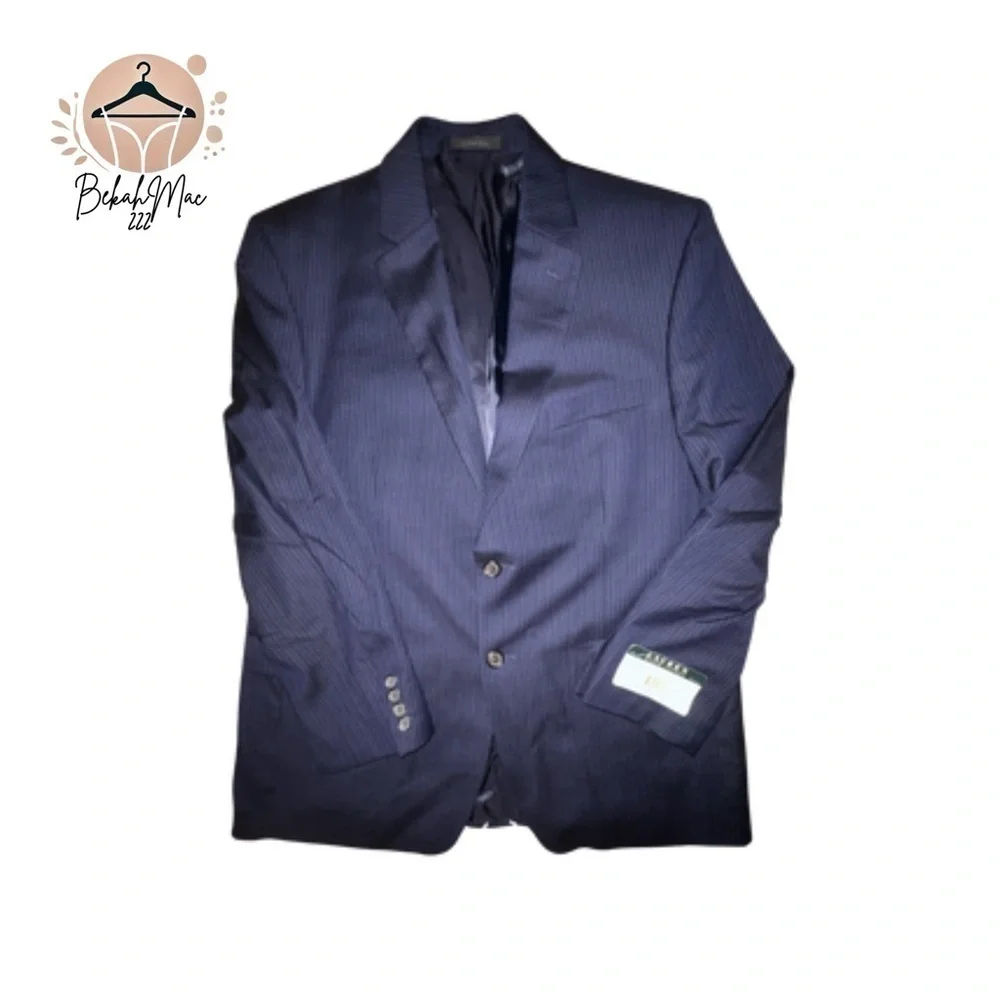 Lauren Ralph Lauren Men’s Navy Pinstripe Blazer - 42 Short